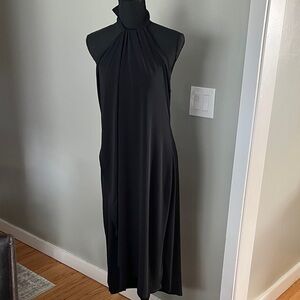 VENUS Black Maxi Dress with Halter Neck